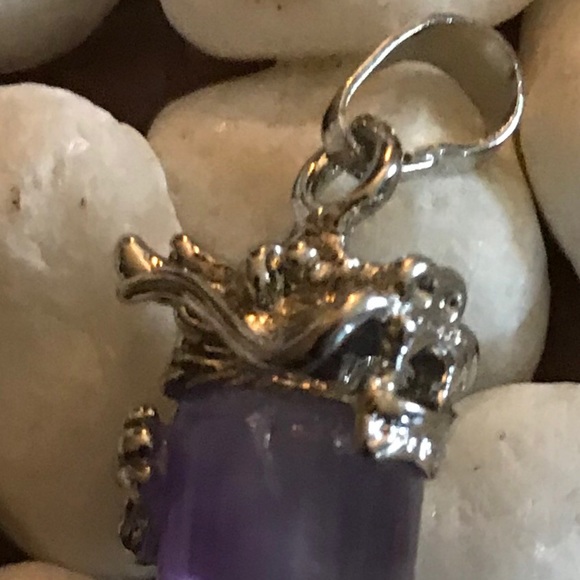 🔮SALE! AMETHYST DRAGON NECKLACE PENDANT - ONLY 5 AVAILABLE AS OF NOW! - Picture 4 of 7